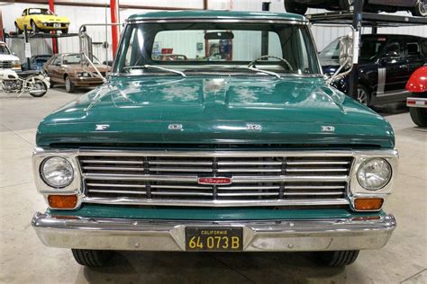 1968 Ford F250 Camper Special 5362 Miles Holly Green Pickup Truck 390ci V8 Autom Used Ford F