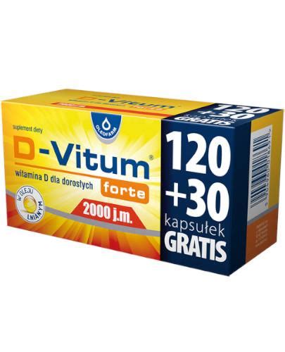 D Vitum Forte 2000 j m witamina D dla dorosłych 150 kapsułek cena