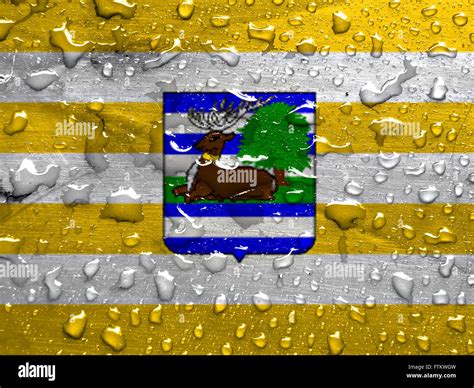 Flag Of Vukovar Srijem County With Rain Drops Stock Photo Alamy