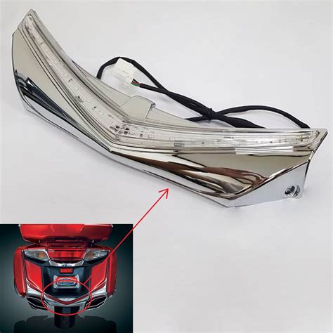 Gold Wing Rear Fender Tip With Led Run And Brake Accent Light For