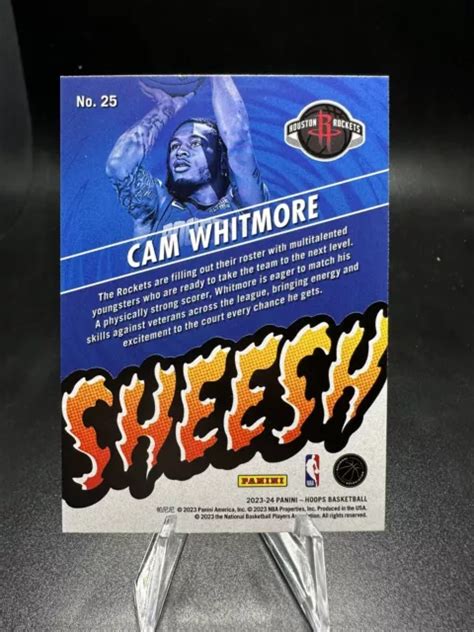 Cam Whitmore Panini Nba Hoops Sheesh Recrue Rc Houston