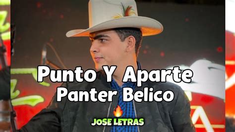 Punto Y Aparte Panter Belico Letra Lyrics YouTube