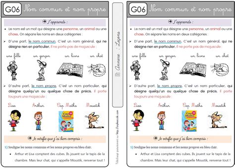 Etude De La Langue Ce Grammaire M J Grammaire Fiche De