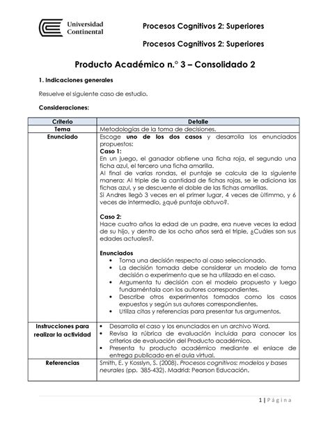 Pa Procesos Cognitivos Superiores Observ Correg Producto Acad Mico