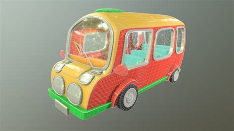 Bus Cartoons 3d Model Turbosquid 1385851