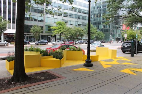 Gensler Designs Bright Yellow Parklet for D.C. | Public space design ...