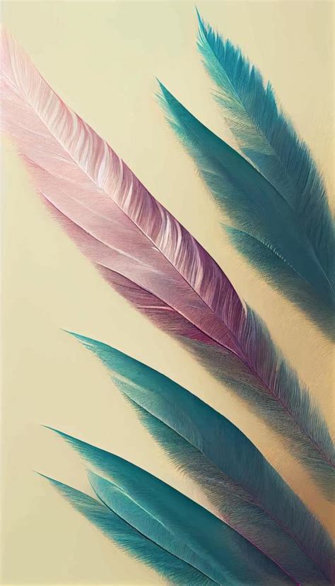 Background With Feathers Of Pastel Colors 16743790 Vector Art At Vecteezy