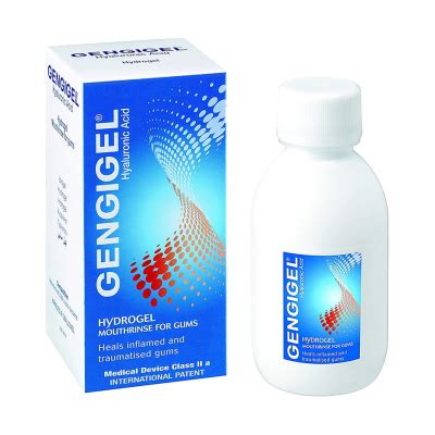 GENGIGEL HYDROGEL MOUTHRINSE FOR GUMS HYALURONIC ACID FOR INFLAMED