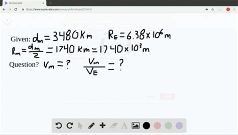 Solved The Diameter Of The Moon Is Km What Is The Volume Of The