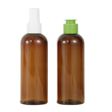 Ml Oz Amber Pet Plastic Packaging Bottles