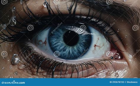 Scared Eyes Hyperrealistic Images With Futuristic Realism Stock