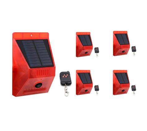 Solar Powered Motion Sensor Alarm With Remote Control Megamall Online Store