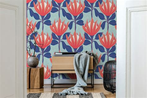 Protea Floral Wallpaper Free Shipping Happywall