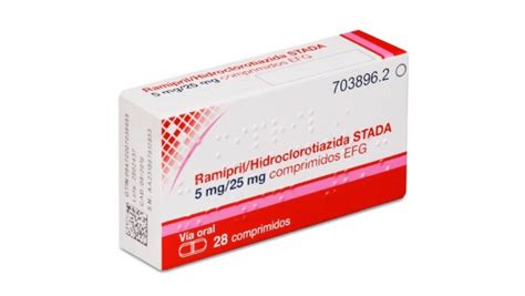 Ramipril Hidroclorotiazida Stada Mg Mg Comprimidos Efg