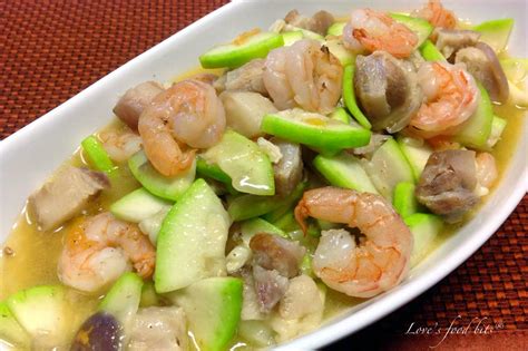 Loves Food Bits Ginisang Upo With Pork And Shrimp