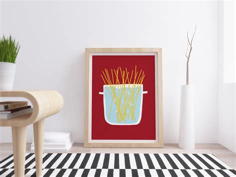 50x70 Cm Poster Spaghetti Poster Pasta Poster Italian Food