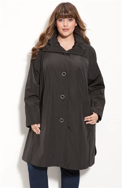 Gallery Hooded Swing Raincoat Plus Nordstrom