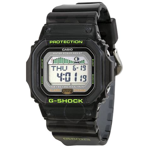 Casio G Shock G Lide Digital Dial Black Resin Strap Mens Watch