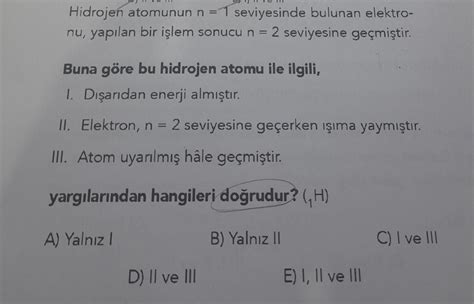 9 sınıf kimya acil bakabilir misiniz lütfen her şık açıklamalı olsun