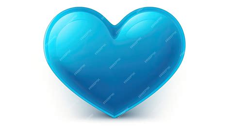 Premium Photo | Blue Heart Emoji Symbol