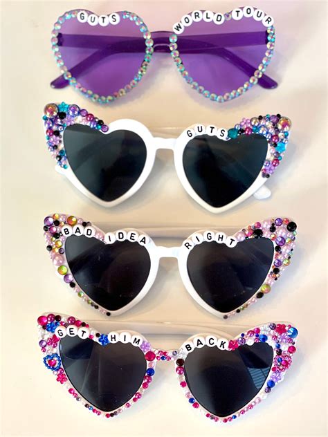 Customizable Beaded Olivia Rodrigo Guts Sunglasses Guts Sunglasses