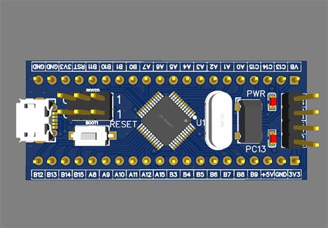 Stm32f103c8t6核心板（最小系统板） 立创eda开源硬件平台