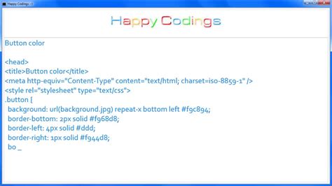 How To Change Button Color In HTML