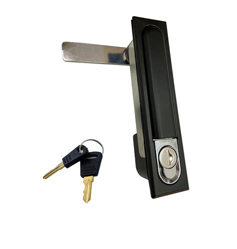 Flush Handle Key Locking Black Cl001 Crown Connections Australia