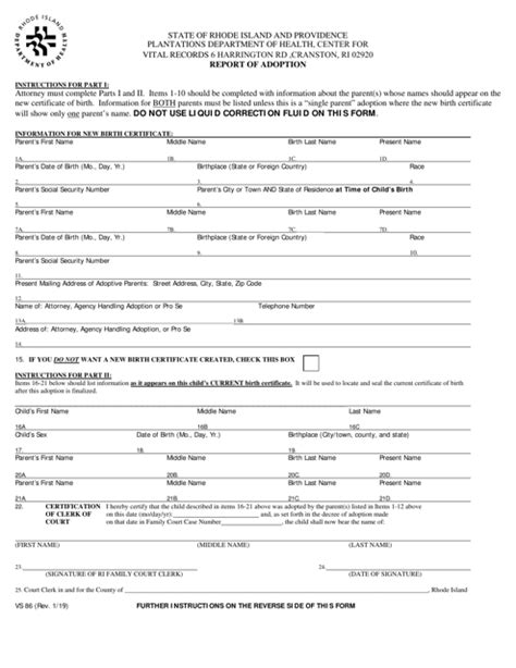 Form Vs86 Fill Out Sign Online And Download Fillable Pdf Rhode Island Templateroller