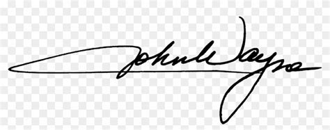 John Wayne Signature - John Wayne Svg, HD Png Download - 1280x446 ...