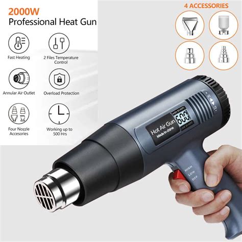 Hot Air Gun W With Temperature Indicator Display Makers Electronics