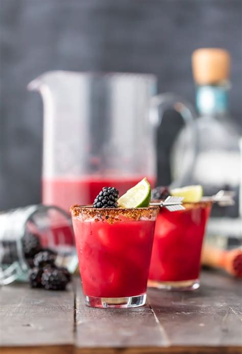 Blackberry Margaritas Spicy Margarita Recipe The Cookie Rookie