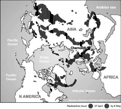 Chernobyl Radiation Cloud Map