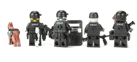 Battle Brick Police Swat Team Collectible Custom Minifigures Buy Online In Bahamas At Desertcart