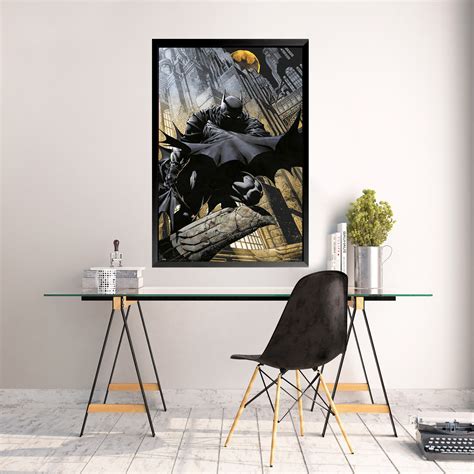 Buy Art For Less Framed Batman Watching Over Gotham X Movie Art