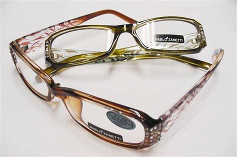 034 Crystal Bamboo 034 Designer Pablo Zanetti Rhinestone Reading Glasses 1 25 R1404 Ebay