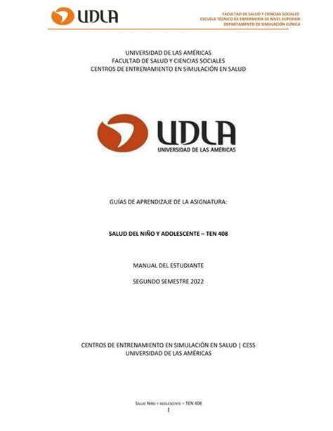 Salud del Niño y del Adolescente Tens Yise uDocz