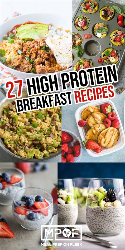 High Protein Breakfast Recipes