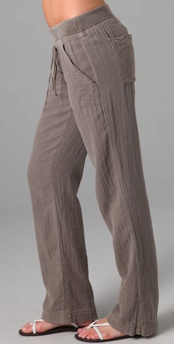 Splendid Vintage Double Gauze Pants In Gray Lyst