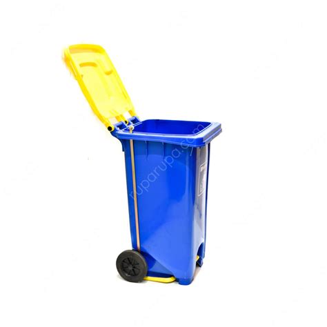 Jual Krisbow 120 Ltr Tempat Sampah Plastik Outdoor Biru Terbaru Ruparupa