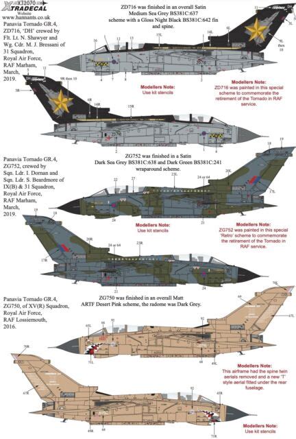 Xtradecal X Raf Panavia Tornado Gr Decals For Sale Online