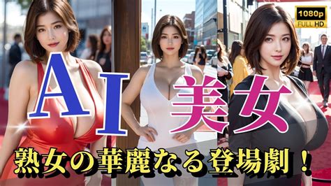 AI美女 熟女の華麗なる登場劇 AIグラビア Elegant Mature Lady AI Art AI Lookbook AI Beauty