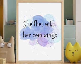 She Flies With Her Own Wings Art Print Etsy