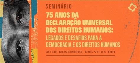 Inscrições Reabertas Para O Seminário Em Celebração Aos 75 Anos Da