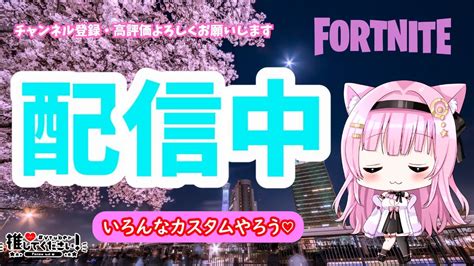 【フォートナイト配信】みんな集合～参加型配信中～😊どの機種でも参加ok💟参加型配信‼カスタムマッチ、クリエなどやります😊みんな楽しく強くなろう～ 配信中 女性配信 カスタムマッチ フォート