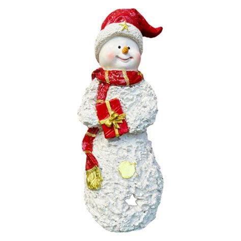 Snowman Figurines Light Up Snowmen 26x27inch Resin Snowman