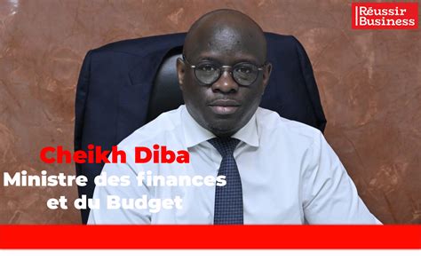 Cheikh Diba Nouveau Ministre Des Finances Et Du Budget Du S N Gal