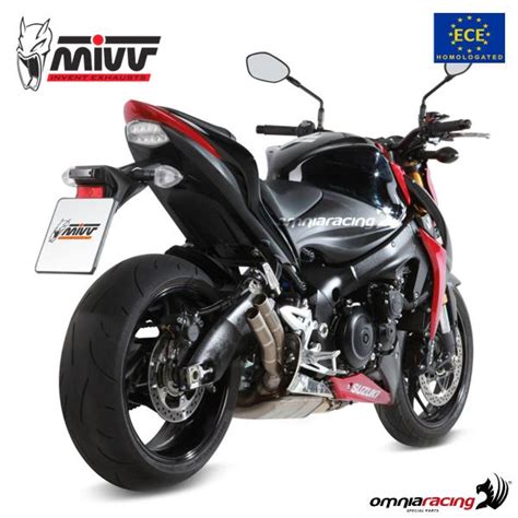 Mivv Exhaust Slip On Double Gun Approved Titanium Suzuki Gsxs