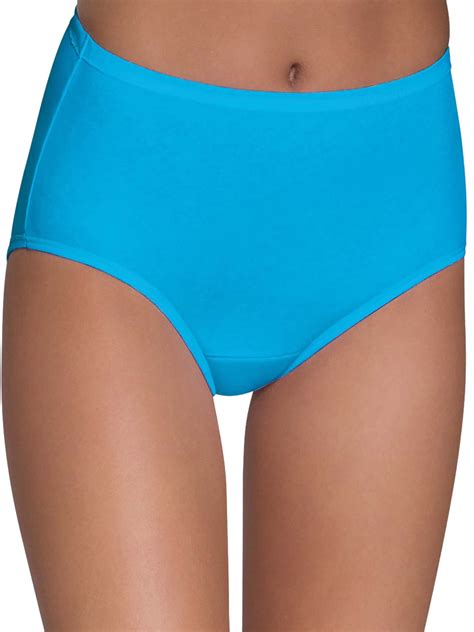 Women S Comfort Covered Cotton Brief Panties 6 Pack