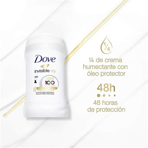 Desodorante Antitranspirante Dove Invisible Dry Barra X 50 G